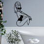 Wallity Cool Woman Escultura de Pared Negra